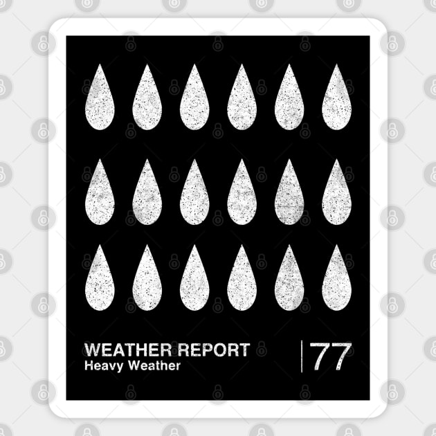 Heavy Weather / Minimalist Graphic Artwork Fan Design Magnet by saudade